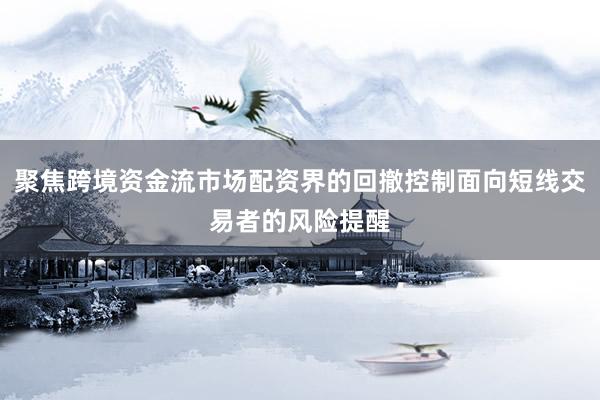 聚焦跨境资金流市场配资界的回撤控制面向短线交易者的风险提醒